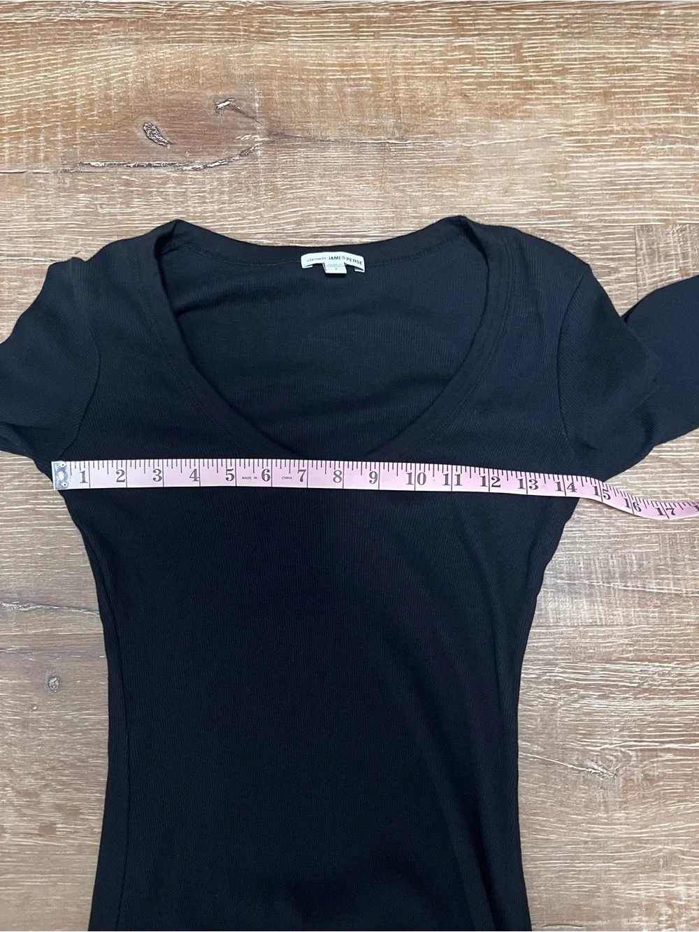Standard James Perse Black Cotton Ribbed Midi Dress Size Small